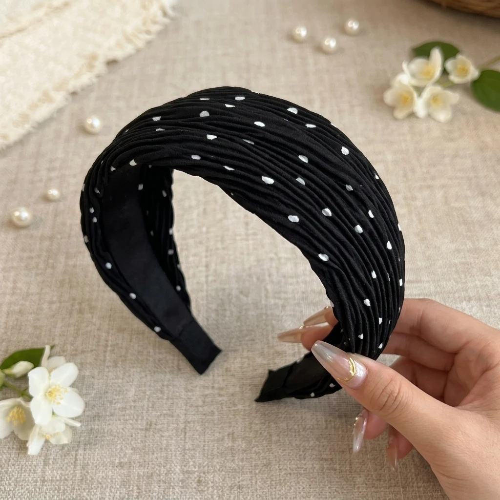 Women's Wide Hair Band Polka D - đánh giá và giá Elegant Decor & Lighting Llc