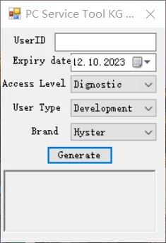 

Hyster and Yale and Utilev and Generic PC Service Tool PCST v5.x 4in1 Keygen