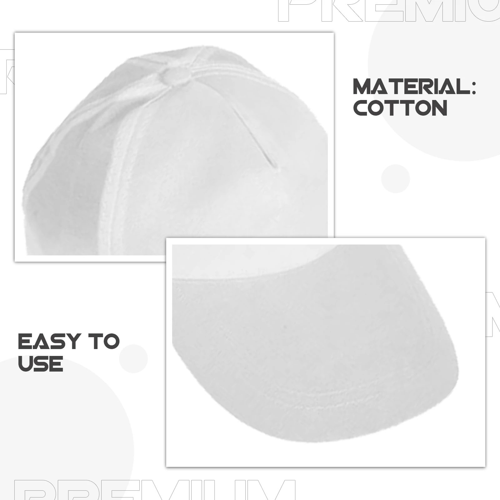 

3 Pcs Blank Peak Caps White Color Adjustable Buckle Unisex Baseball Hat Graffiti Drawing DIY Painting Outdoor Sun Protection cap