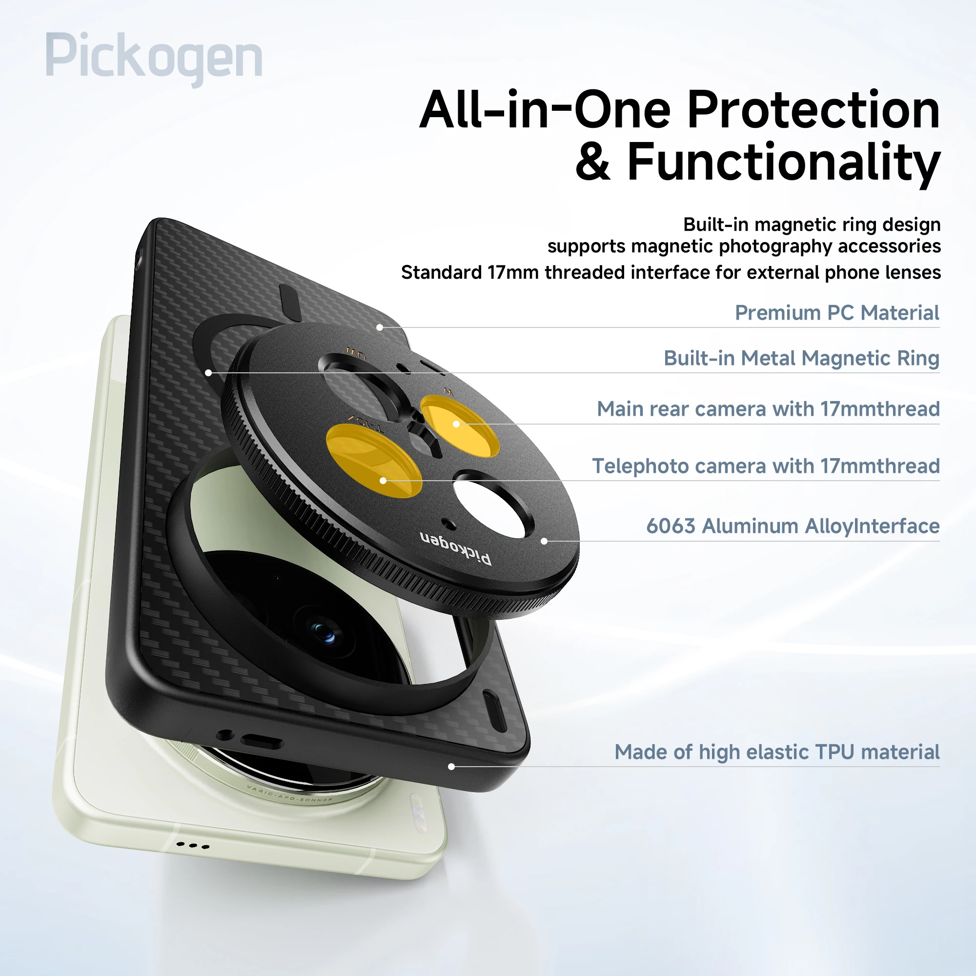 Etui na telefon PICKOGEN 17mm  – Phone Cases With Pictures recenzja i cena