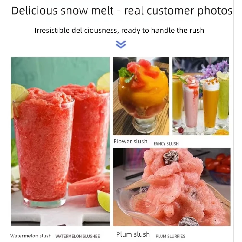 

Snow Melting Machine Commercial Single And Double Cylinder Slush Machine Cold Drinks Beverage Juice Buffet Slush Machine