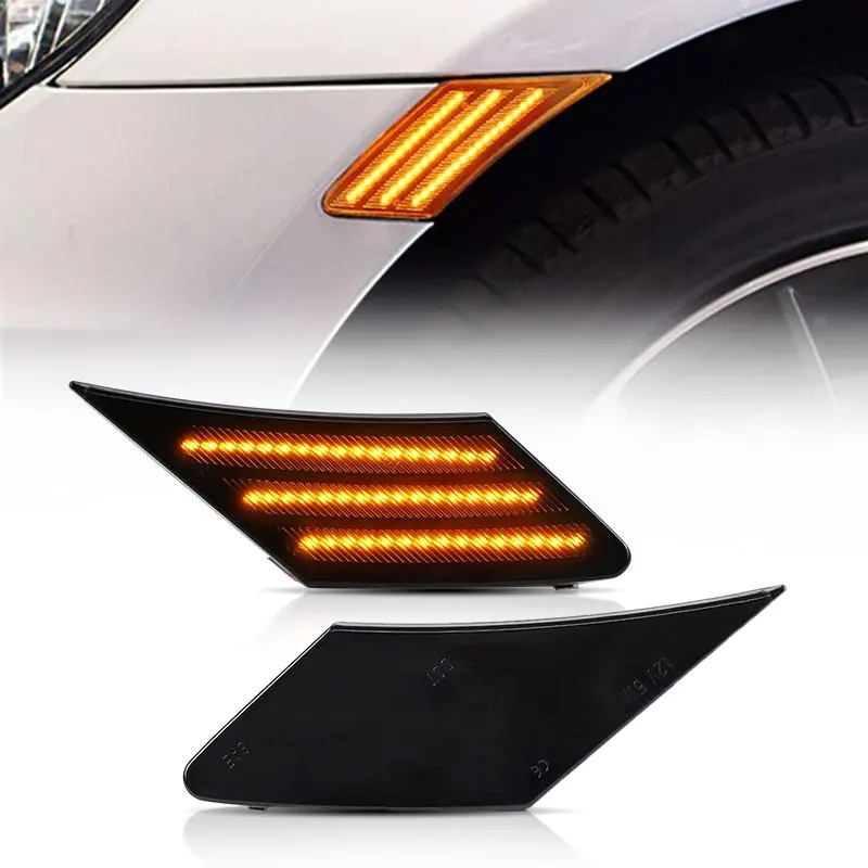 VLAND Factory LED Side Marker Lamps For Subaru BRZ Scion FRS Toyota GT86 2013-2019 with Amber Daytime Running Lights