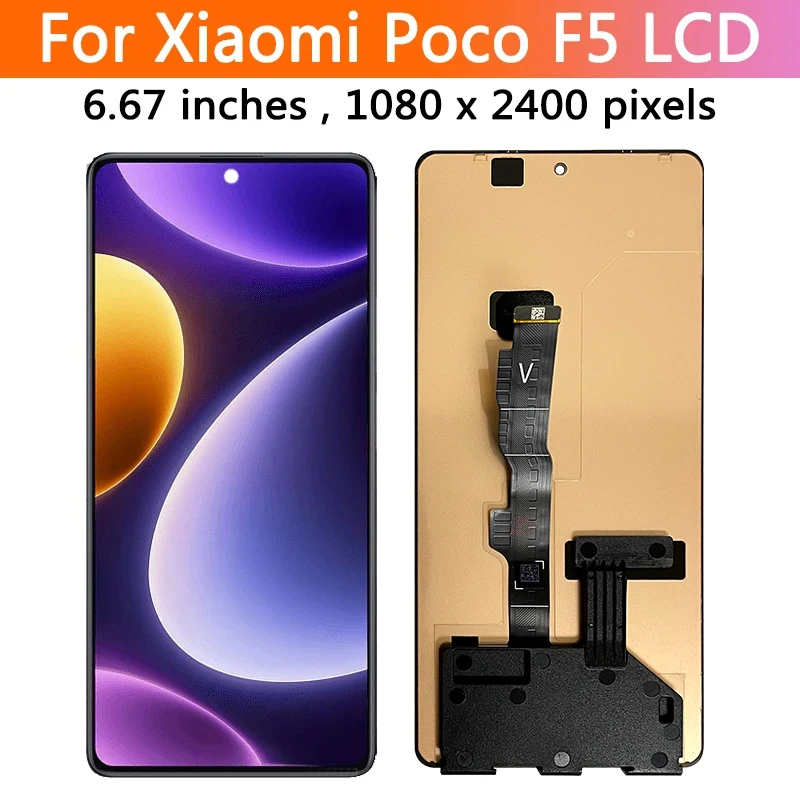 6.67\'\' AMOLED For Xiaomi Poco F5 LCD Display with touch screen Digitizer Assembly For Xiaomi POCOF5 23049PCD8G Display