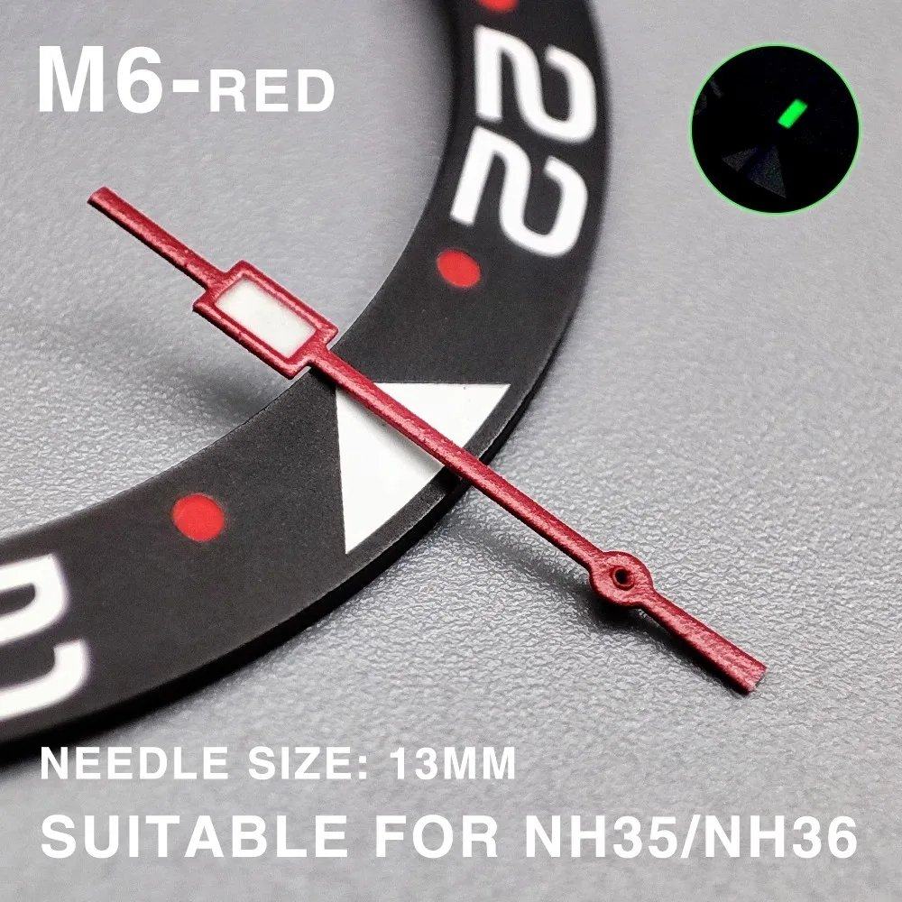 Modified Accessories NH35 Hands Luminous Mercedes/Seconds Watch Hands Fit NH36/4R Movement