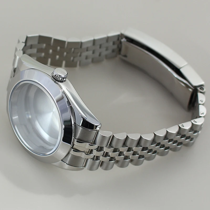 

36mm 39mm Watch Case Bevel Edge Bezel Sapphire Glass For Air King NH35 NH36 NH38/34 Miyota8215 28.5mmDial Steel Jubilee Bracelet