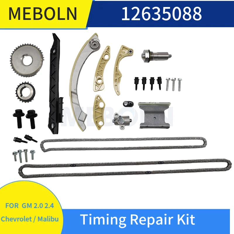 14PCS/SET Timing Chain Repair Kit OE 12635088 24461834 For GM Chevrolet Malibu 2.0L 2.4L LE5 LAF Engine Timing Repair Set Auto