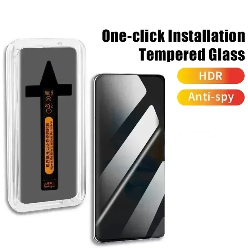 

For XiaoMi 13 Lite 14 Civi 15 Ultra 15T 14T 13T 17 Pro Max Easy Install Screen Protect Privacy Anti-peeping Tempered Glass Film