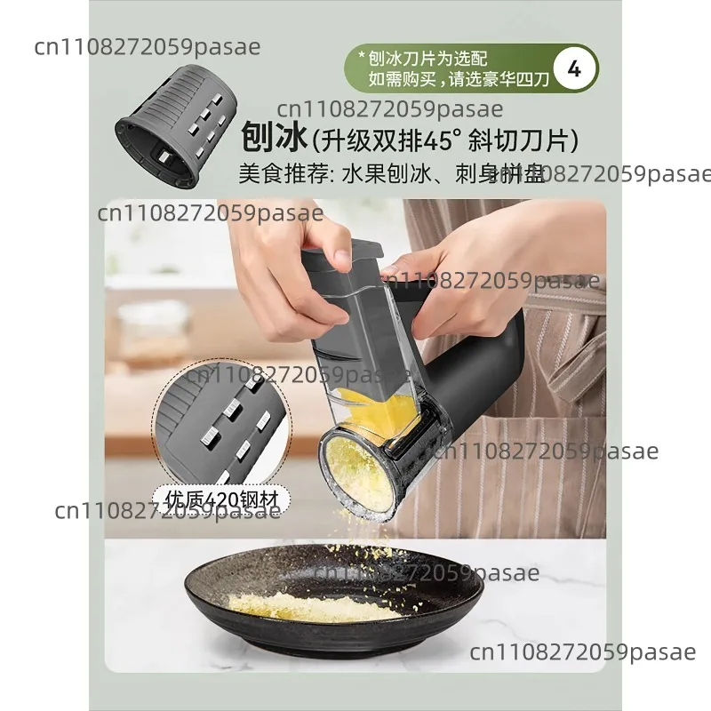 Electric Handheld Food Processor: The Ultimate Salad and Vegetable Cutter—Multifunctional Home-Use Shredder and Slicer