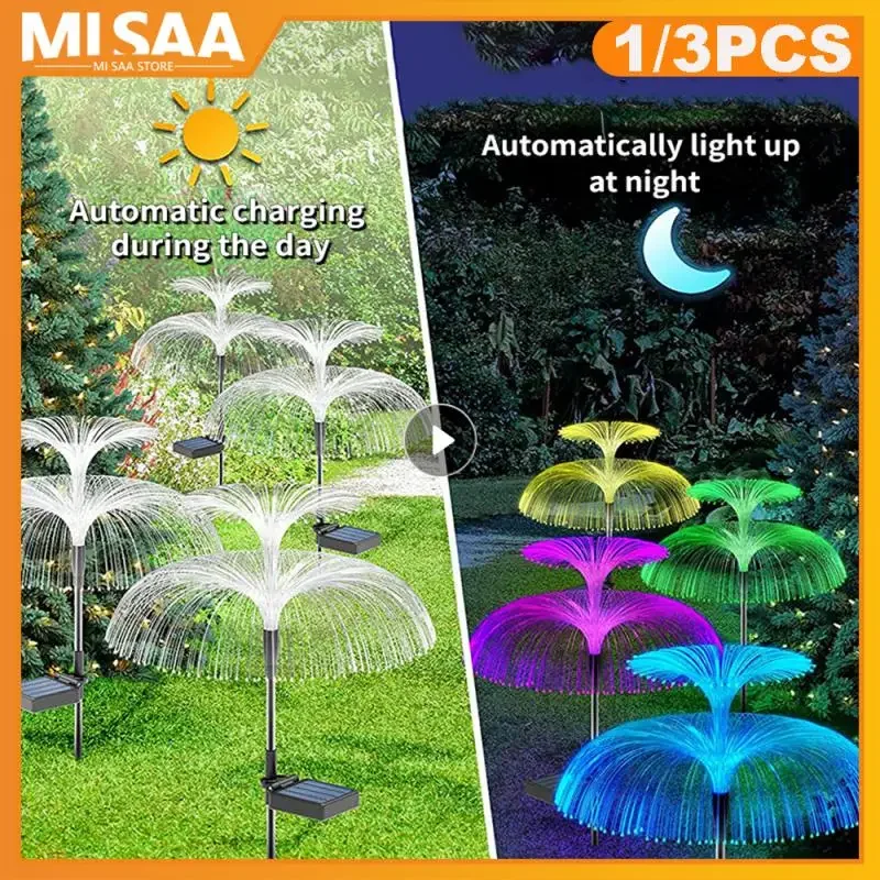 Solar LED Firework Fairy Lights Outdoor Waterproof Garden Decoration Lawn Pathway Solar Lamp 7 Colors Backyard Night Lights