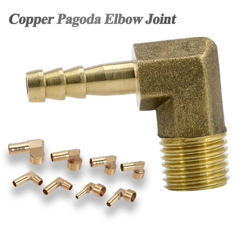 

Brass Elbow Pagoda Joint G3/4'' 1'' To 8~25mm Copper Female Connector Watering And Irrigation Pipe Fittings Garden Supplies