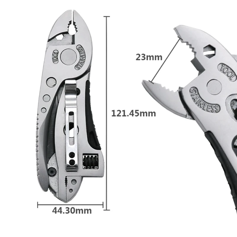 Multitool Pliers Pocket Screwdriver Set Kit Adjustable Wrench Jaw Spanner Repair Survival Hand outdoor Multi Mini Screwdriver