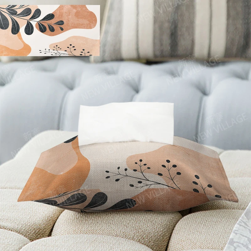 Home decor boho fabric tissue box car tissue holder tissue cover box Textiles cloth storage tissue bag nordic wipes dispenser