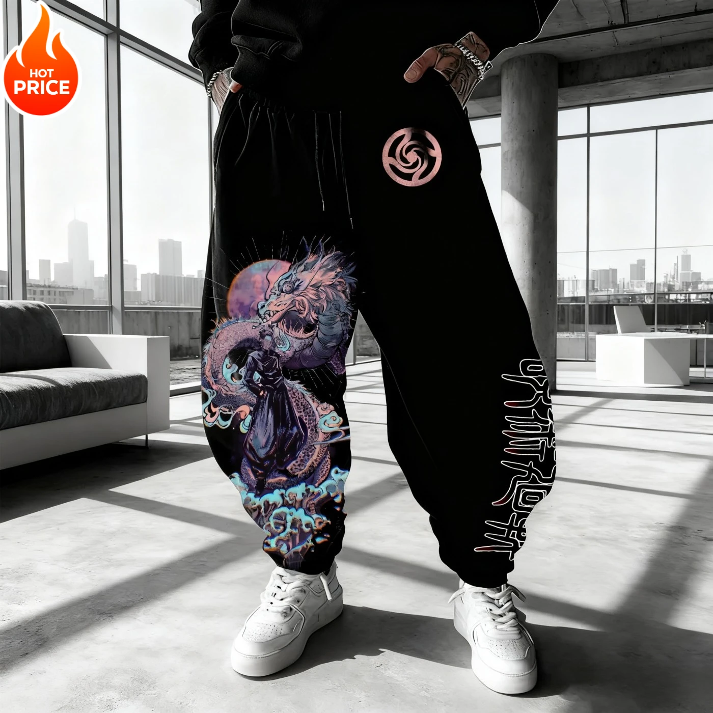 

2026 Anime Jujutsu Kaisen Gojo Satoru Harajuku Men Winter Cotton Pants Streetwear Women Casual Leggings Sweatpants Unisex Bottom