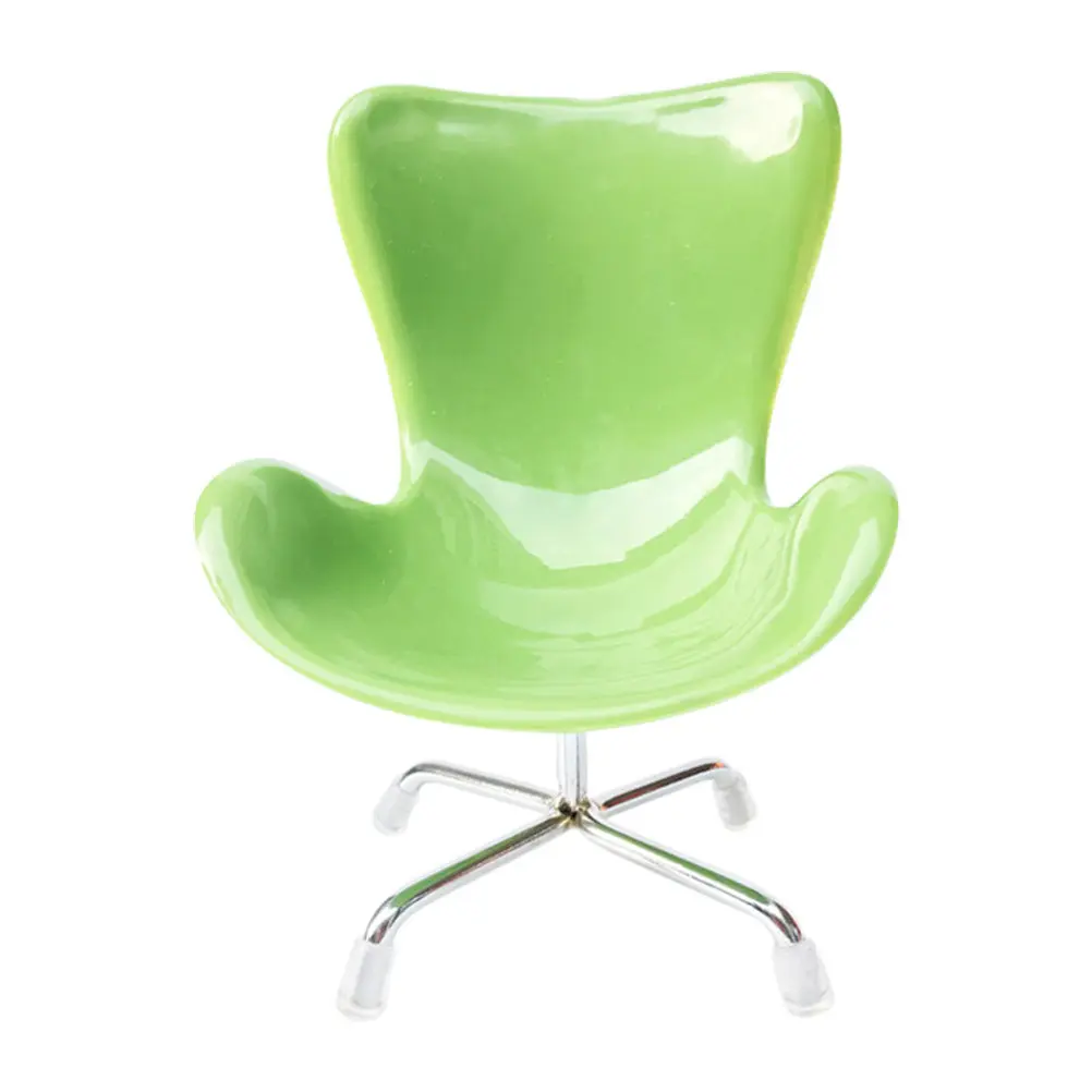 

Mini Computer Chair Plastic Realistic Design Miniature Home Decor Accessory for DIY Mini House Layout Decorative Photo Prop