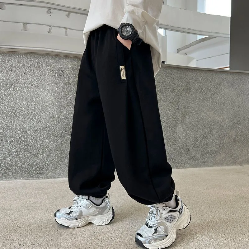 

Premium Boys Sportswear Joggers Pants 2025 Spring New Big Kids Fashion Casual Trousers Spring Autumn Kids Activewear