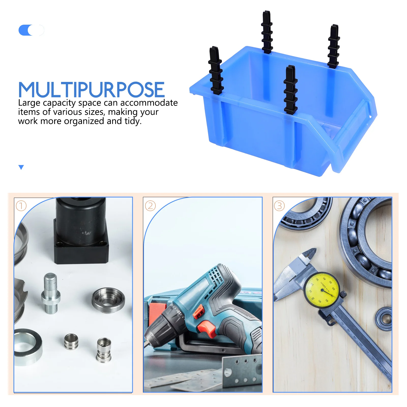 

Plastic Box Set X-1 180x120x80mm Blue Tool Case Storage Container Component Boxes Parts Storage Boxes Screwdriver Wrench Spanner