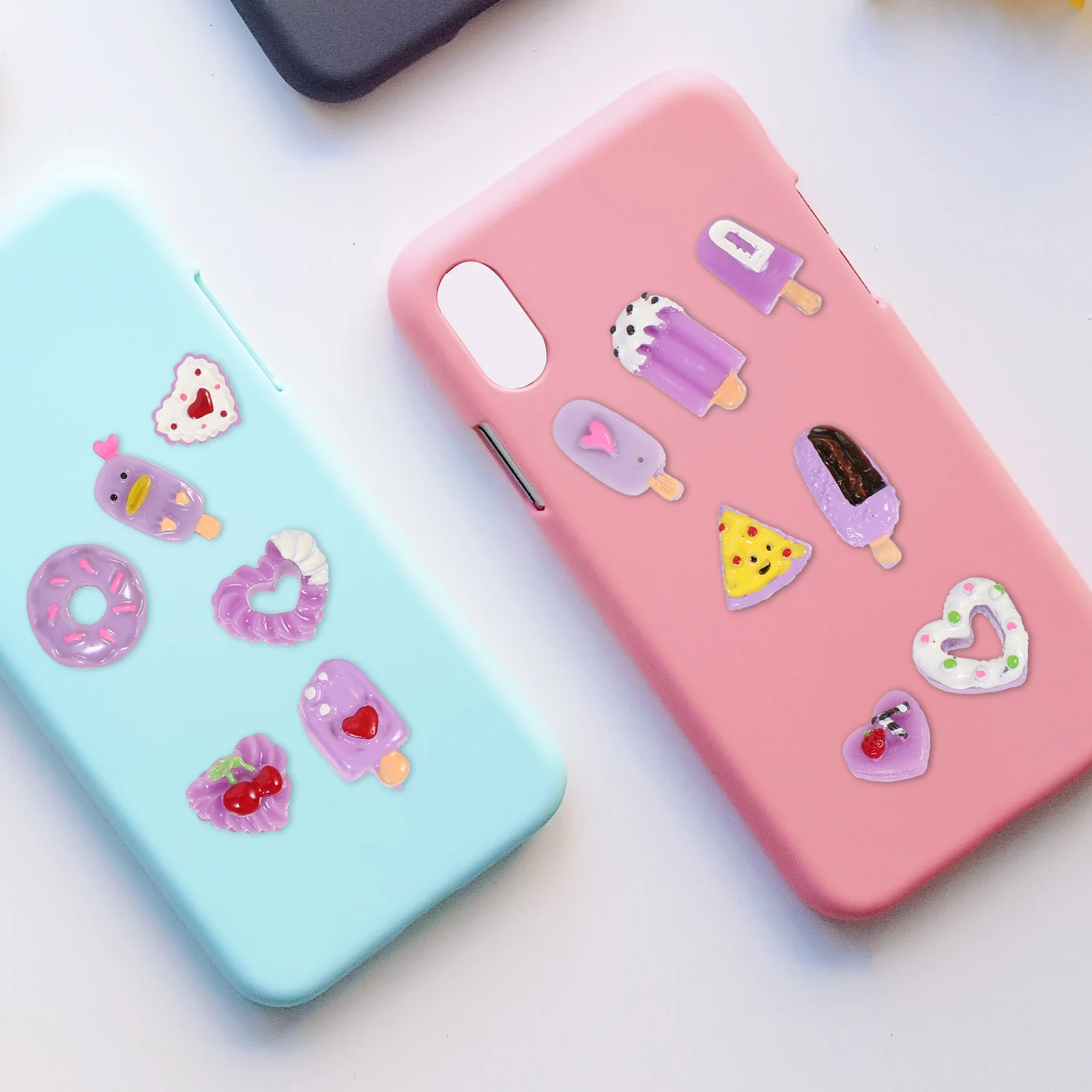 

30pcs Mini Food Phone Case Decor Diy Resin Craft Ornament For Phone Shell Accessories Handmade Charm Simulation Food Adornment