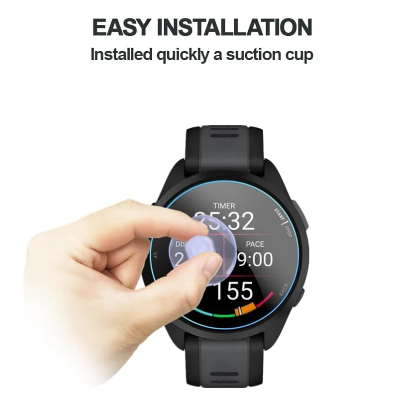 Gehärtetem Glas Für Garmin Forerunner 165 165 Musik HD Anti Scratch Screen Protector Für Garmin Forerunner 165 Schutz Film – Detail 2