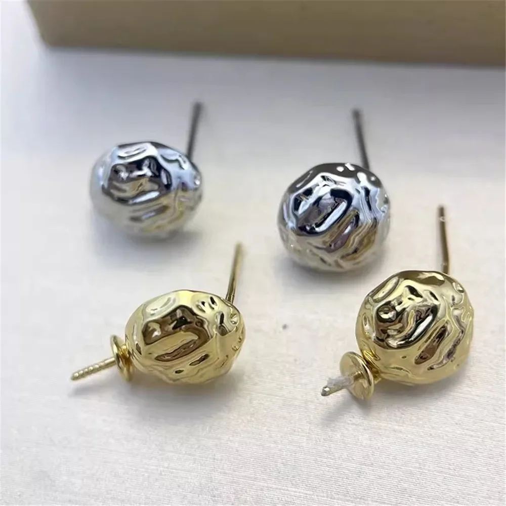 

19 Style Pearl Stud Earrings Setting Base 14K Gold Simple Fashion Temperament Handmade Diy Jewelry Making Findings&Components