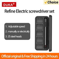 DUKA Atuman E2 Precision Electric Screwdriver 25pcs Steel Bits Rechargeable Cordless Screwdriver Set Repairt Power Tools Home