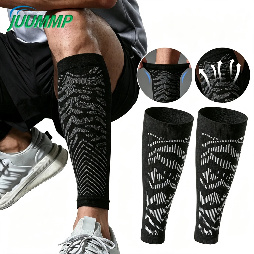 1Pair Calf Compression Sleeves Footless Support Socks for Men Women, Leg Compression for Varicose Vein Relief, Maternity,Nursing