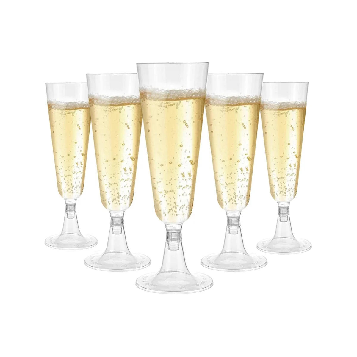 

Plastic Champagne , Champagne Glasses Wine Glasses Reusable Stemmed Party Wine Cups for Garden Parties