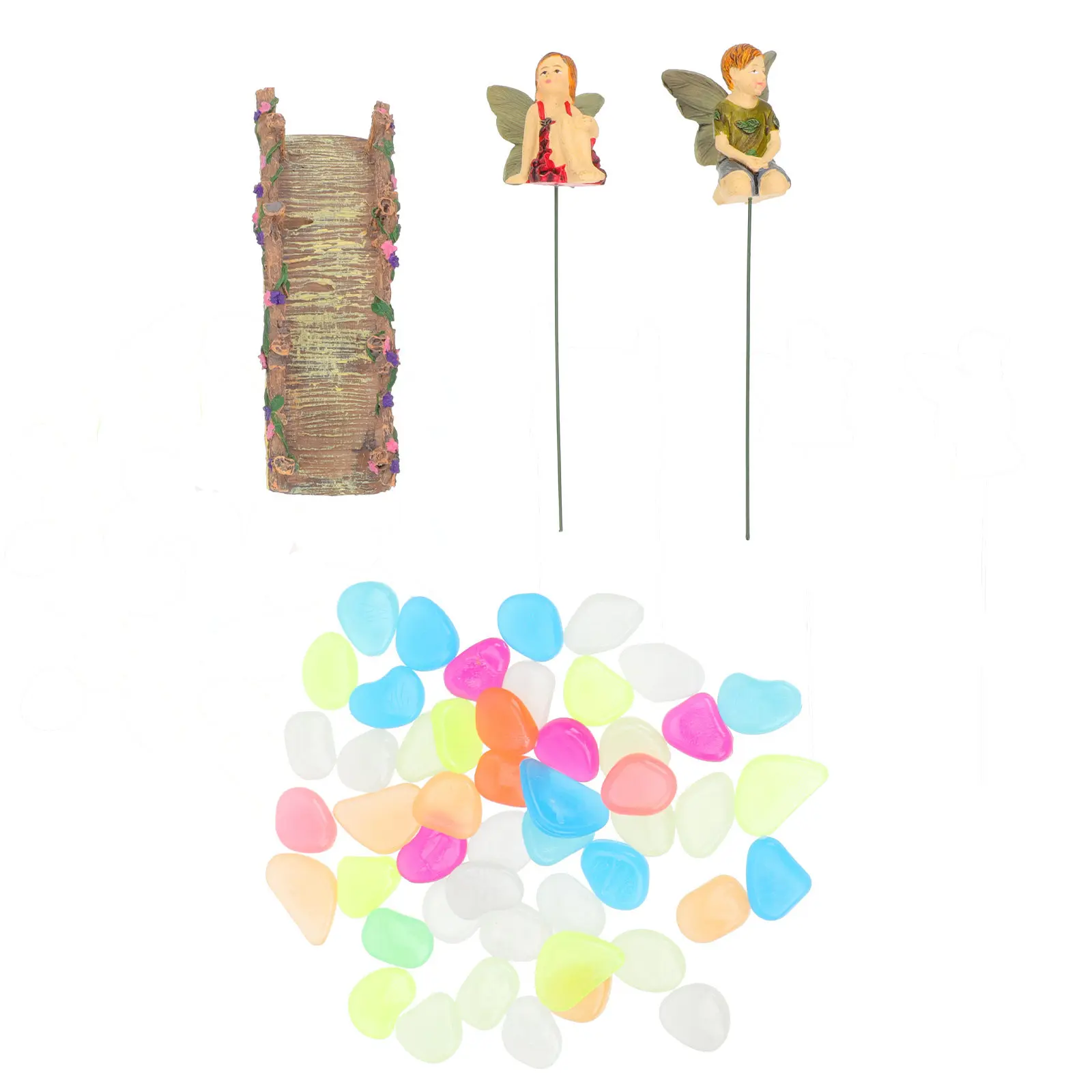 

1Set Garden Resin Stakes Fluorite Ornament Yard Lawn Decor Outdoor Resin Adornment Landscape Decoration Boys