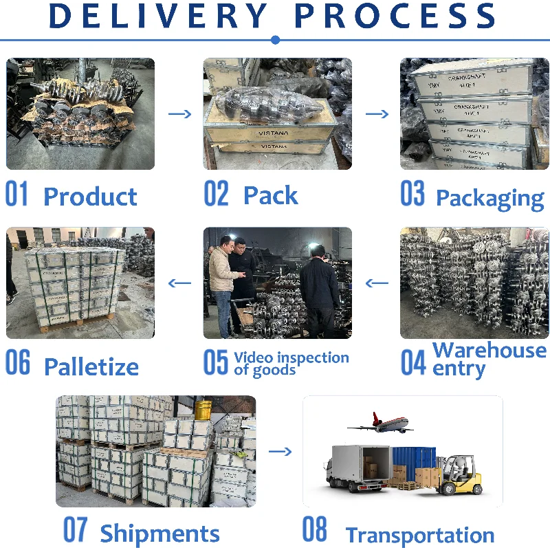 العمود المرفقي 2L، 3L، 5L أجزاء المحرك 13401-54020، 13401-54060، 13401-54080، 13401-54100 العمود المرفقي #6