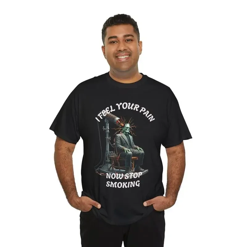 Siento tu dolor, ahora deja de fumar, dice el monstruo de Frankenstein, camiseta.