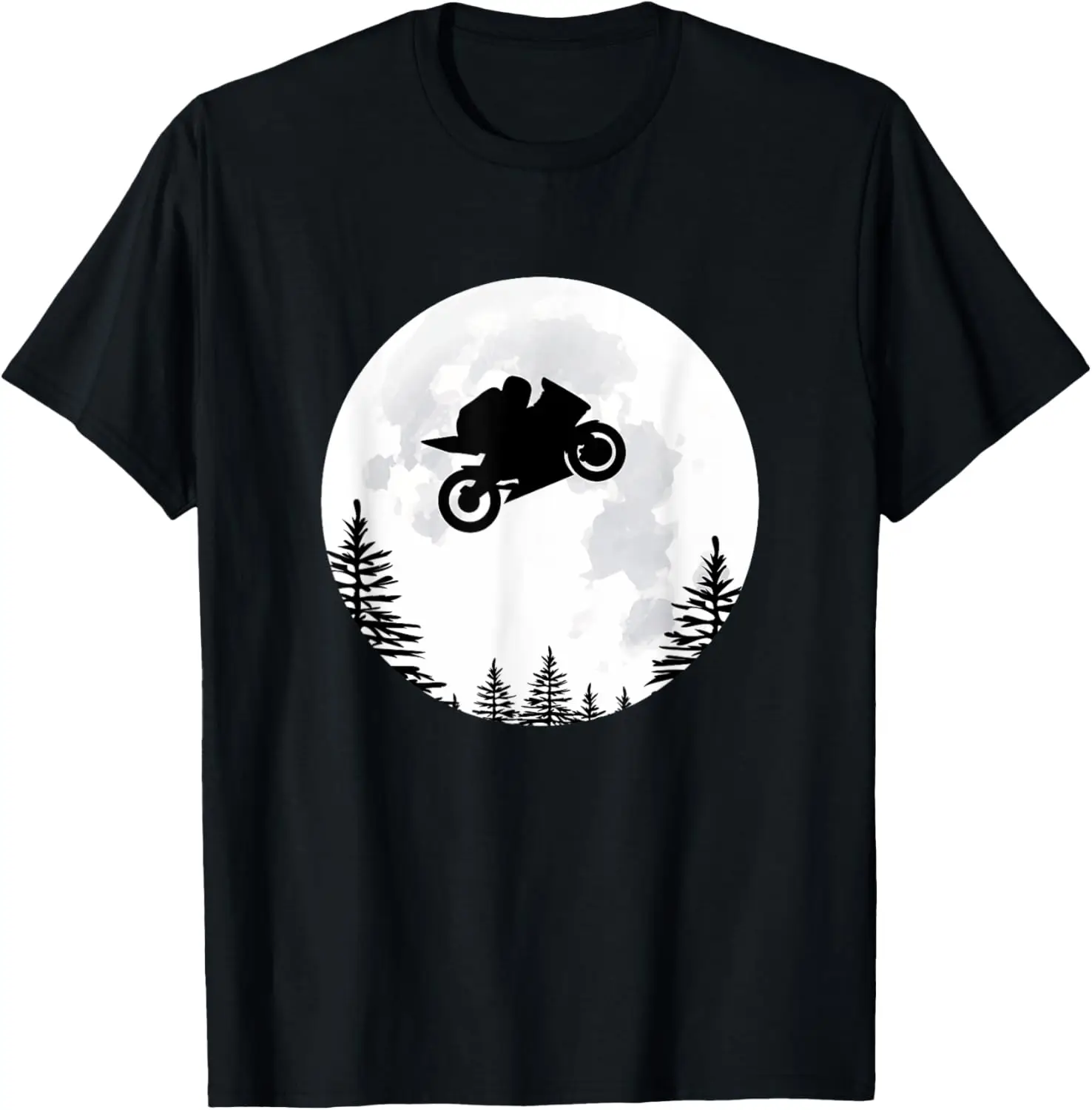 

Flying Moto GP Motorbike Over the Moon T-Shirt Motorcycle