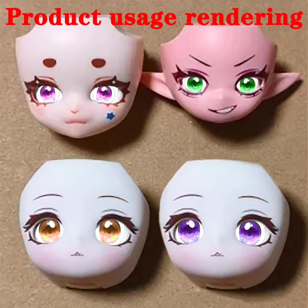 12Pcs Blyth Doll Eye Select Size 10MM-40MM Glass Cabochon Iridescent Starry Sky Eyes DIY Blyth Doll Accessories JD028 ﻿