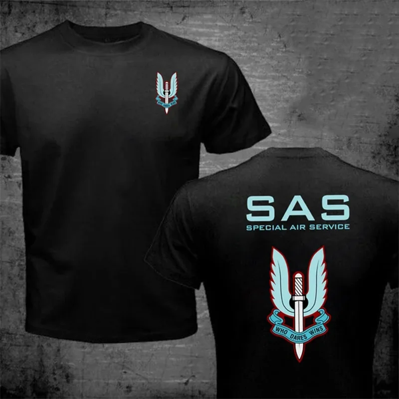 New Special Air Service Sas United Kingdom Fashion O-Neck Men Short-Sleeve Casual Tee Black Army Green T-Shirt Harajuku Clothing