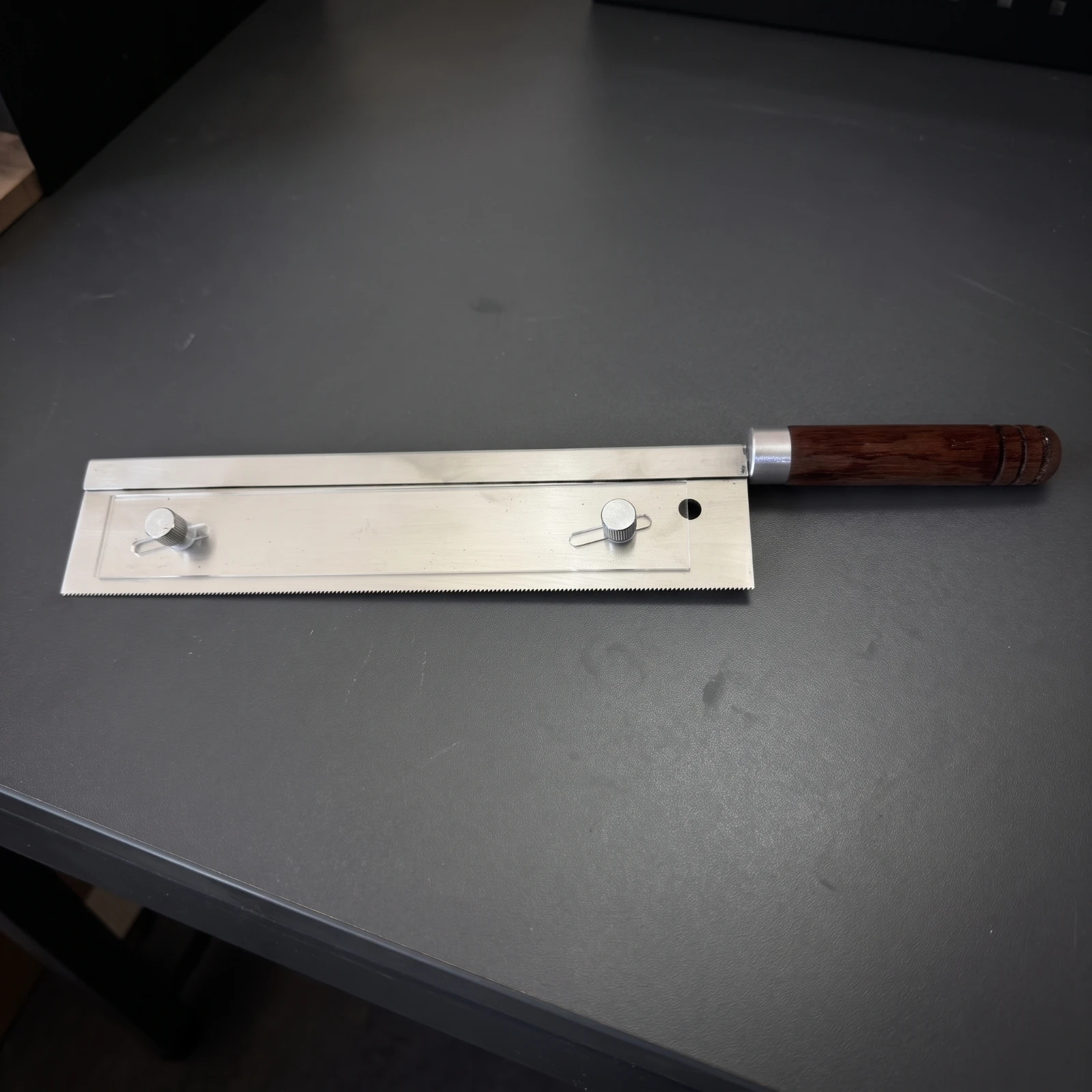 Guitar Fret Slotting Saw Wooden-Handled Fret Saw with Adjustable Guide Tool Manual for Luthiers, Instrument Workshop