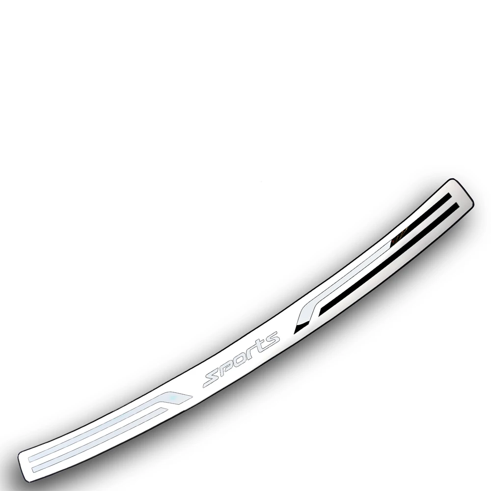 For Toyota Kluger 2016 2019 2020 2021 Car Trunk Trim Rear Bumper Protector Accessories Stainless Steel Door Sill Scuff Plate