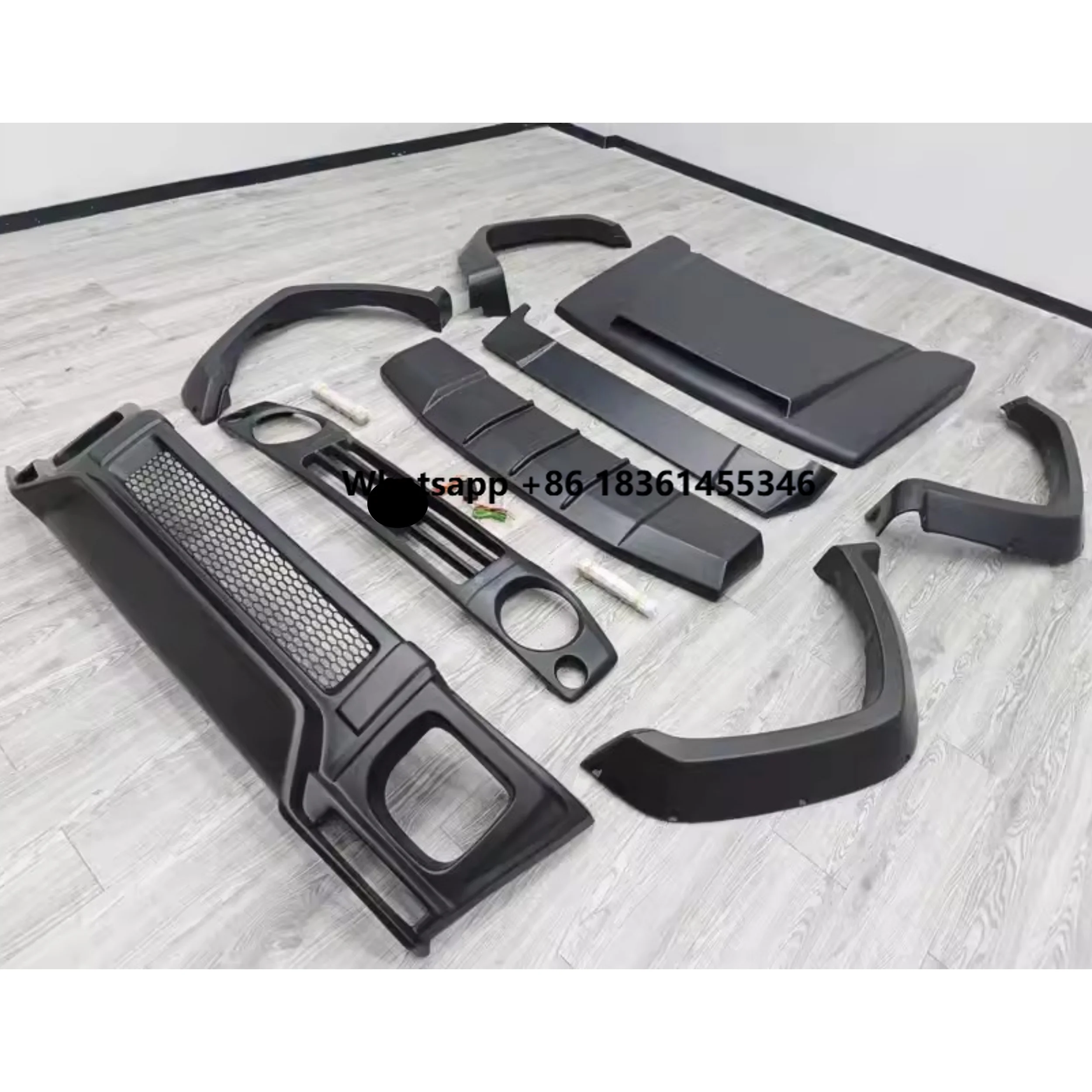 

For Jimny JB47 2018-2023 modified Surround Front bumper Wheel eyebrow Engine cover Tail wing Car Accessories Body kit