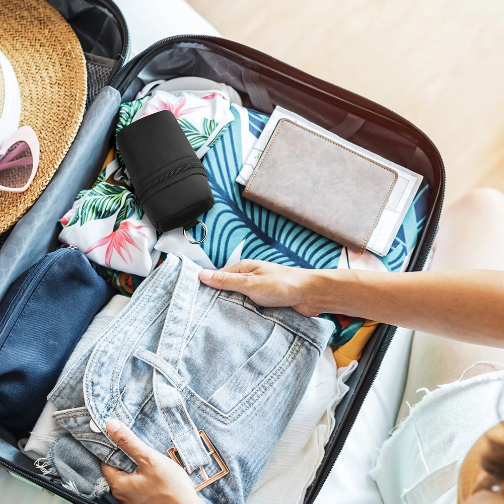 

Portable Organizer Bag For Anker Cube 3-in-1 Wireless Charger Built-in Pocket Power Bank Carrying Case With Buckle For Travel