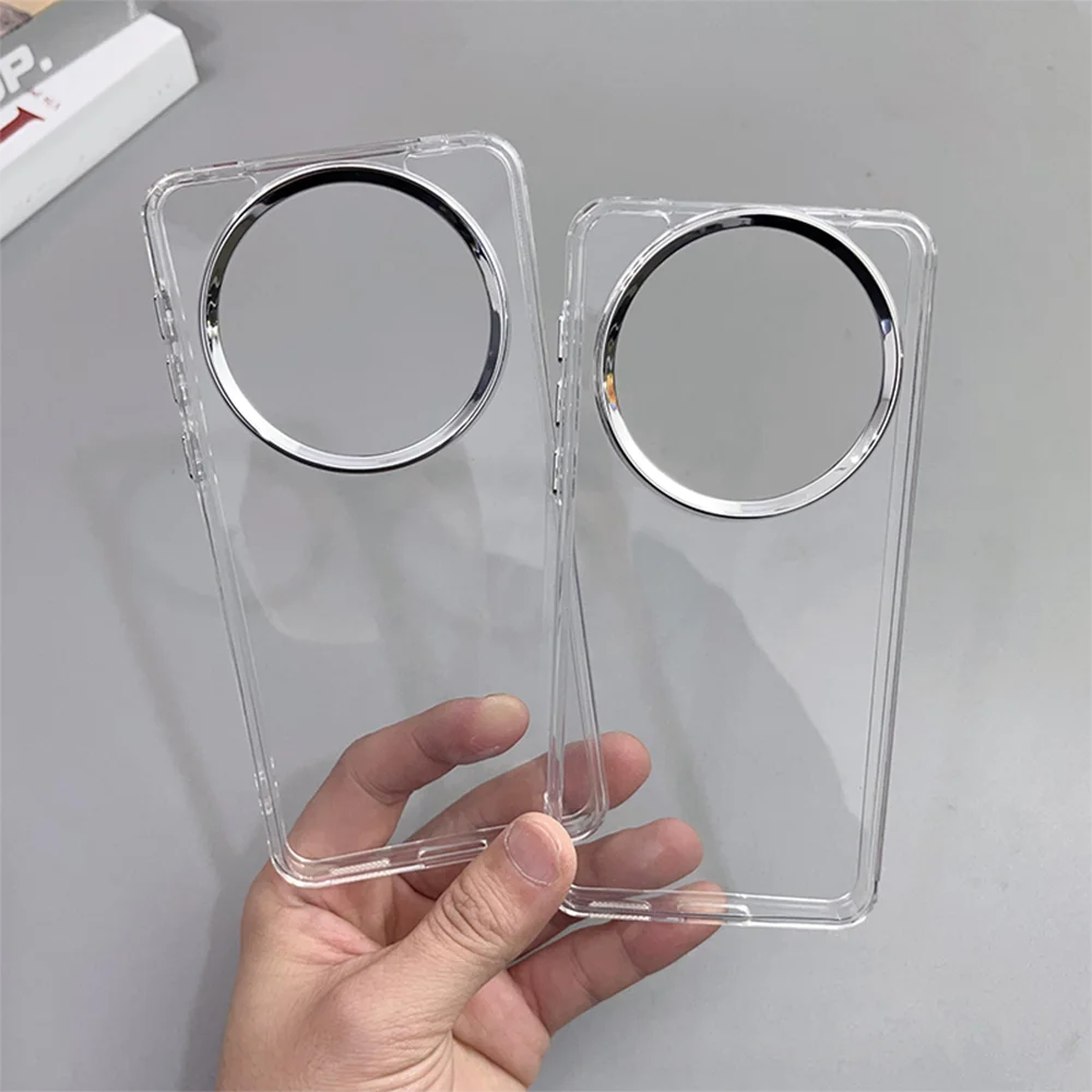 X9B X9 حافظة كروم زر حلقة الكاميرا غطاء شفاف لهاتف Honor X9C X9A سليم مقاوم للصدمات الهاتف Funda Coque Capa