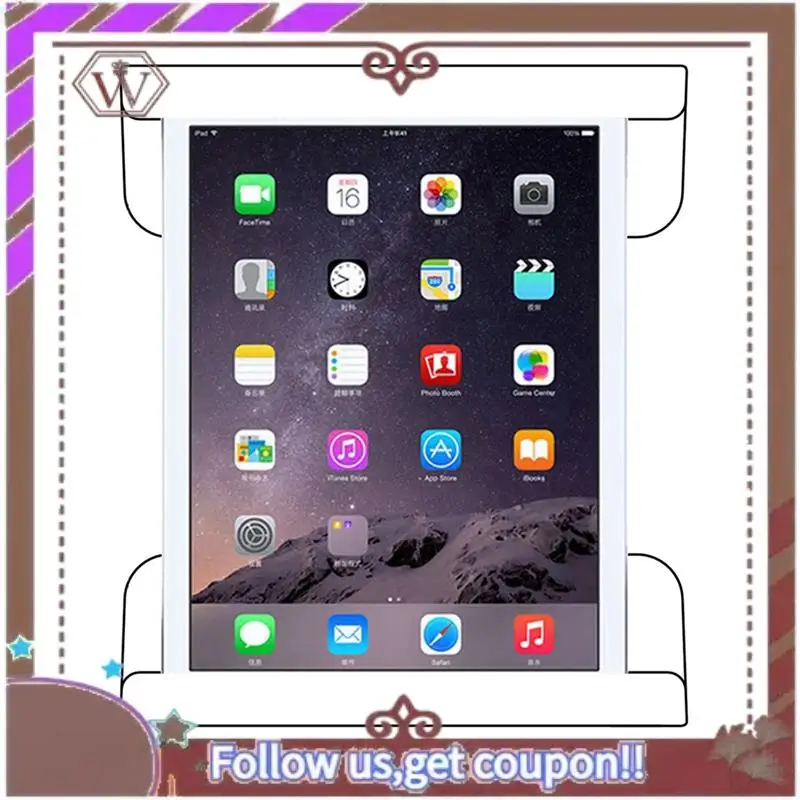 حامل تابلت ABBG مثبت على الحائط بواسطة حامل لوحي لاصق أو لولبي لهاتف Samsung/Kindle/E-Reader