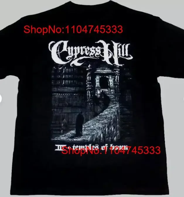 Cypress Hill Camiseta de algodão preto, todos os tamanhos, vintage, lavada, esticada, unissex, elegante, para uso diário, moda casual