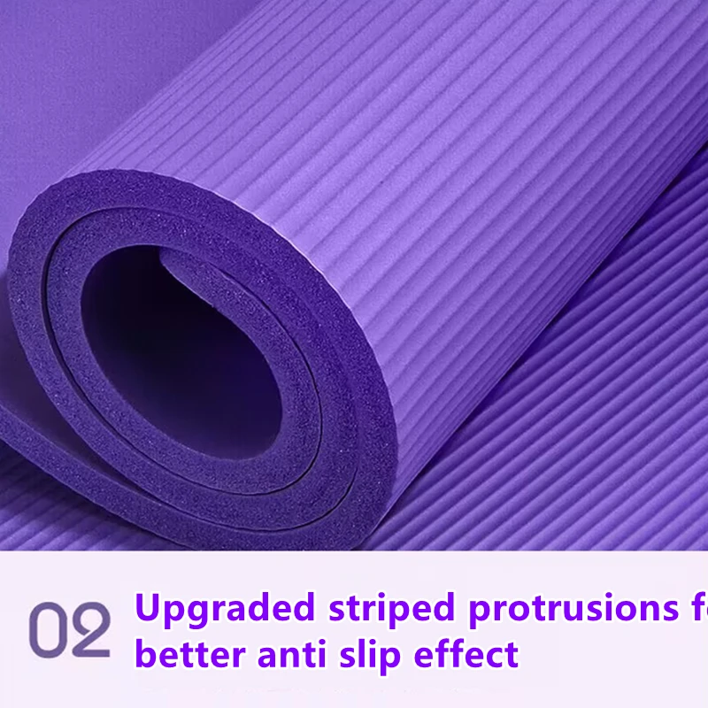 وسادة التمرين للمنزل الصالة الرياضية الطابق تجريب عدم الانزلاق اليوغا حصيرة بيلاتيس اللياقة البدنية حصيرة 15 مللي متر سمك عدم الانزلاق اليوغا وسادة السفر اللياقة البدنية #5