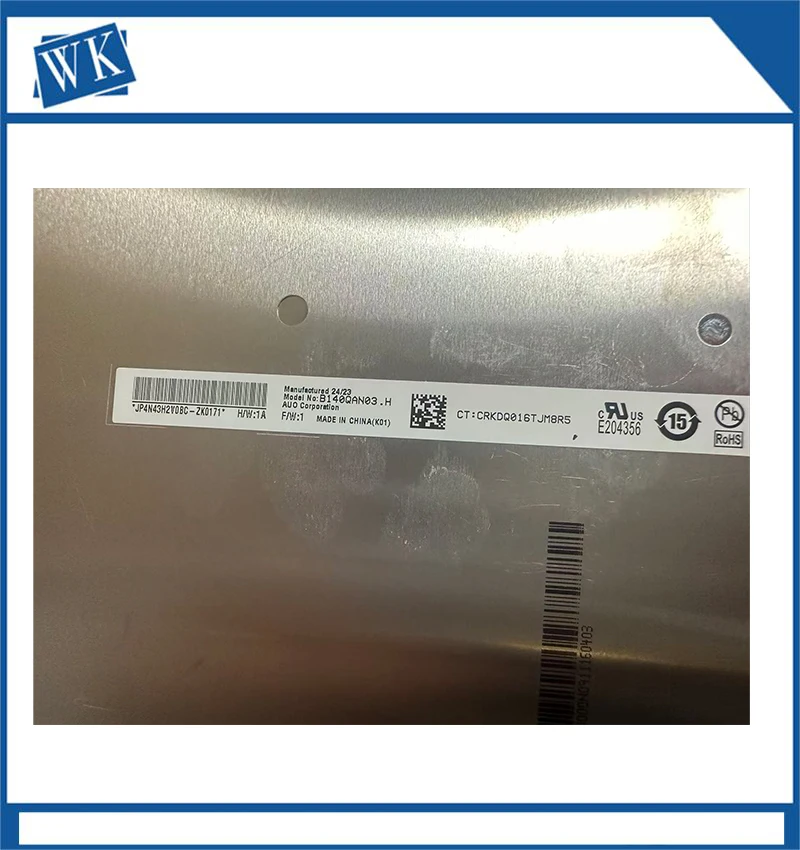 14.0inch B140QAN03.H  845 G11 Probook 445 G11  pro14 Zhan A G6 Laptop LCD Screen Panel Display 2560X1600 40 pins
