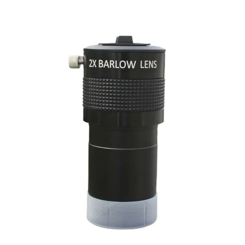 2 Inch Barlow Mirror 2X Multiplier with 1.25 Inch Adapter Universal Dual Interface Astronomical Telescope Accessories