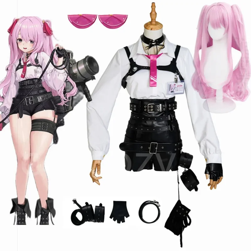 

2025 New Anime NIKKE The Goddess Of Victory Game Suit Lovely Uniform Yuni Cosplay Costume Wig Halloween Party Outfi