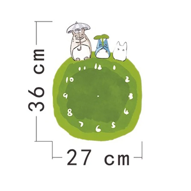 ساعة حائط إبداعية على الطراز الياباني كارتونية لطيفة راقية ساعة حائط طازجة على طراز الغابة ديكور منزلي إبداعي تحيف كبيره للمنزل FYWC