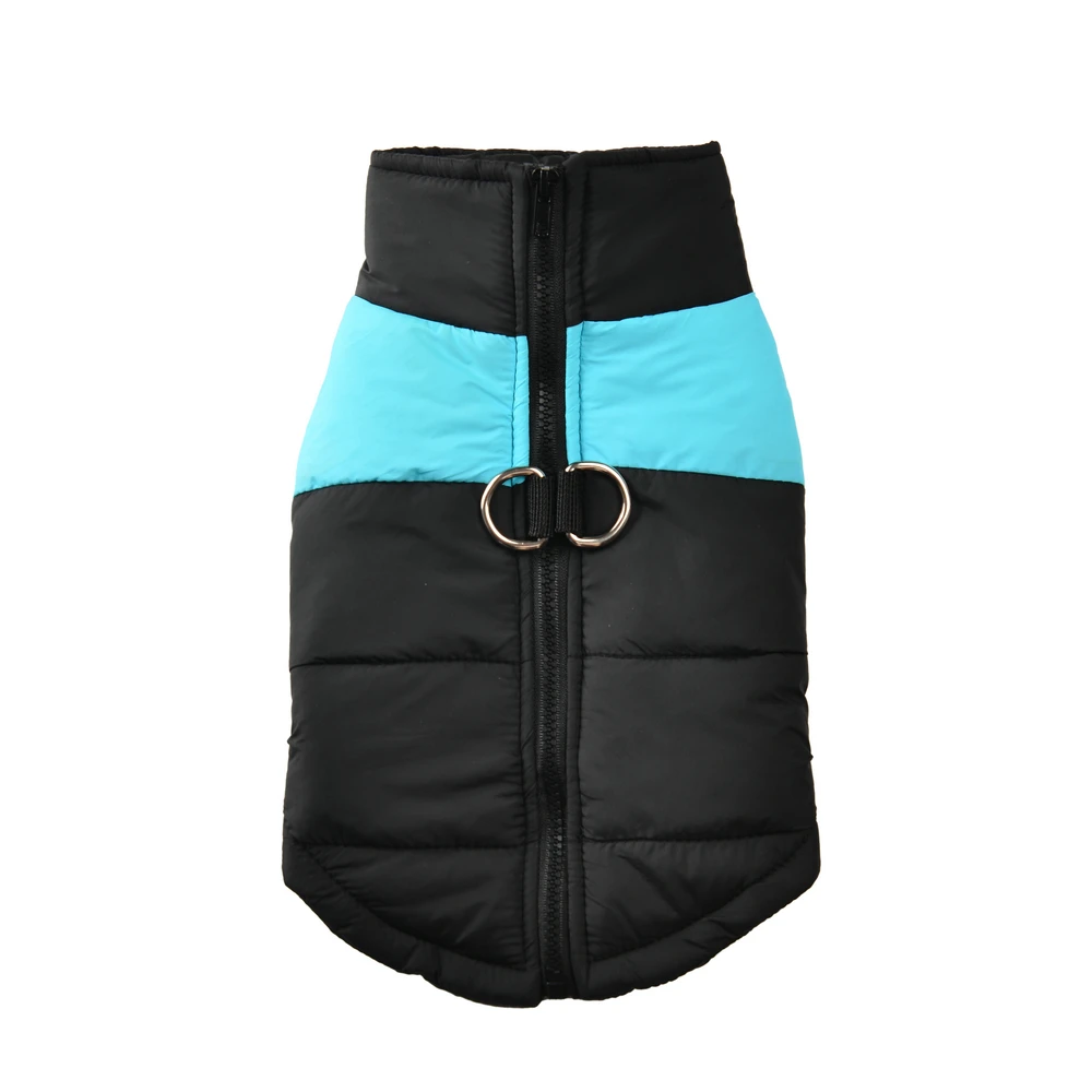 Herbst Winter Hundejacke mit D-Ring für kleine große Hunde Katze warme wasserdichte Welpen Reißverschluss Kleidung Labrador Yorkies Haustierkostüme – Detail 6