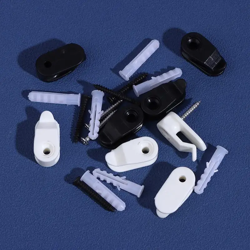 20Pc Plastic Outdoor String Lights Clips Screw-in Plastic Hangers Lights Hanger Hooks For Plant Baskets String Lights Decoration