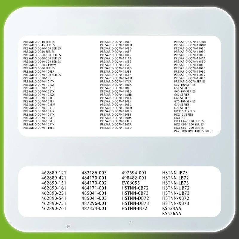 4400mAh 10.8V Suitable for HP CQ40 DV4 CQ45 CQ41 CQ61  DV6 DV5 HSTNN-C51C Large Capacity  Long  Range  Laptop  Battery