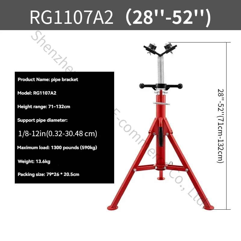 Heavy-Duty Pipe Cutting Table,680Kg Capacity 1/8-12 Inch Pipe Support,Roller Stand with Gantry Vise,Portable Cutting Bench