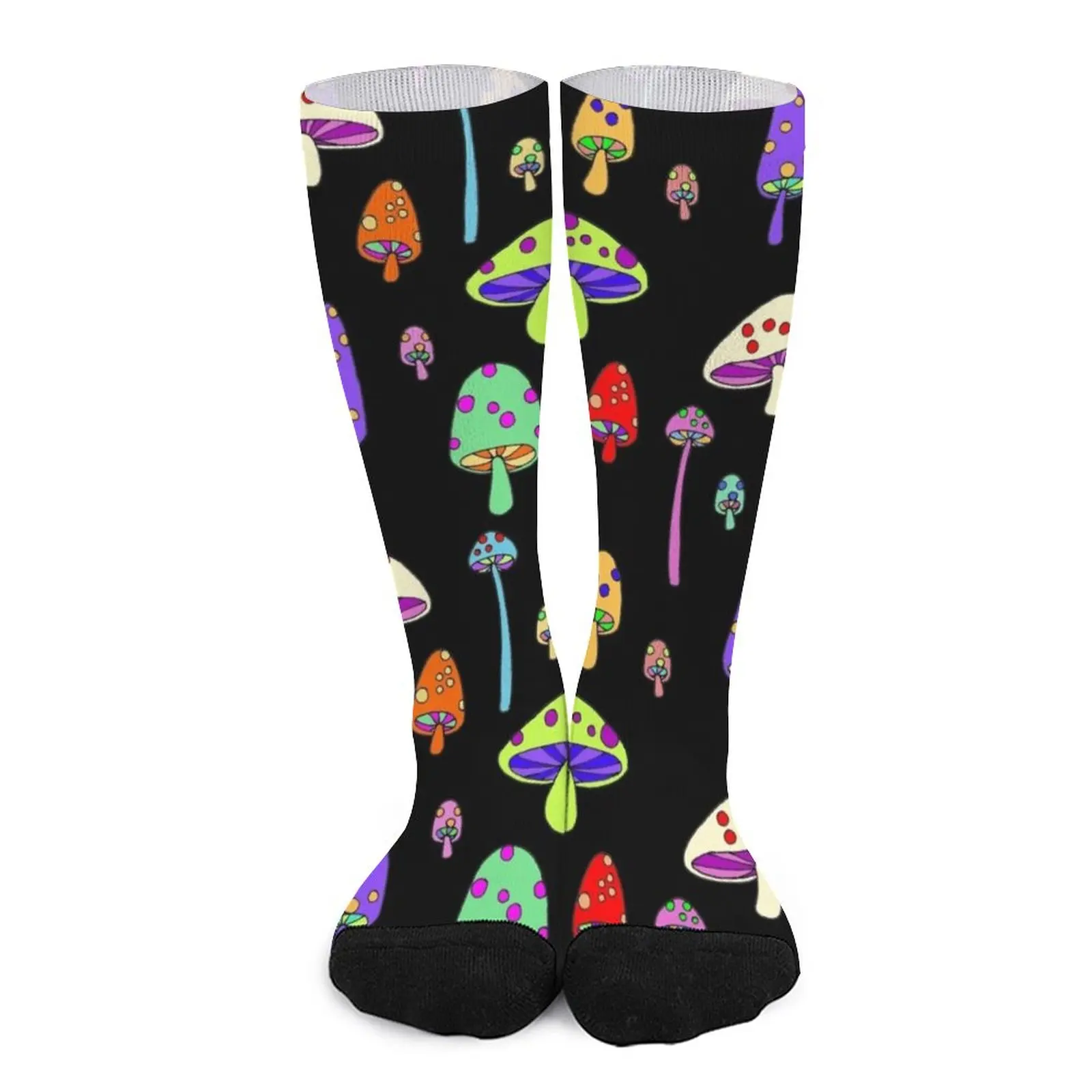 

Technicolor Mushrooms Socks Cartoon characters socks Novelties compression socks men Socks with print