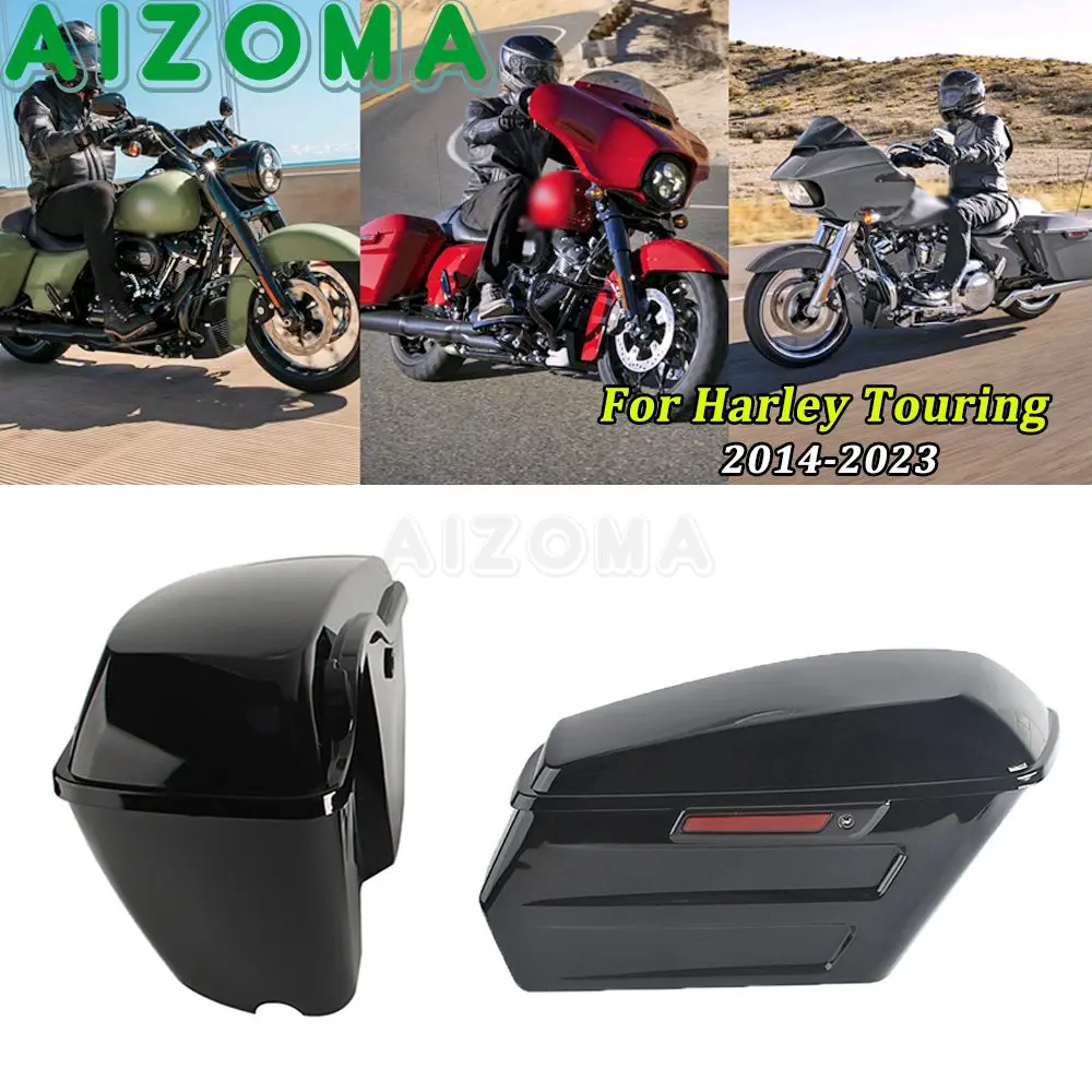 

Motorcycle Side Hard Tour Trunk Bag For Harley Touring Street Glide FLHX Special FLHXS Road Glide Road King 2014-2023 Saddlebag